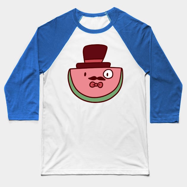 Fancy Watermelon Baseball T-Shirt by saradaboru